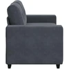 Dvivietė sofa, tamsiai pilka, 160x77x82 cm, aksomas