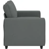 Dvivietė sofa, tamsiai pilka, 160x77x82 cm, audinys
