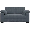 Dvivietė sofa, tamsiai pilka, 160x77x82 cm, aksomas