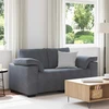 Dvivietė sofa, tamsiai pilka, 160x77x82 cm, aksomas