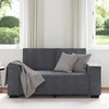Dvivietė sofa, tamsiai pilka, 160x78x84 cm, aksomas