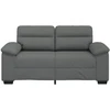 Dvivietė sofa, tamsiai pilka, 160x81x84 cm, audinys