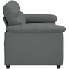 Dvivietė sofa, tamsiai pilka, 160x81x84 cm, audinys