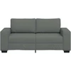 Dvivietė sofa, tamsiai pilka, 180x77x82 cm, audinys