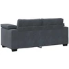 Dvivietė sofa, tamsiai pilka, 180x77x82 cm, aksomas