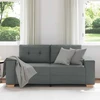 Dvivietė sofa, tamsiai pilka, 180x77x82 cm, audinys