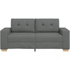 Dvivietė sofa, tamsiai pilka, 180x77x82 cm, audinys