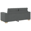 Dvivietė sofa, tamsiai pilka, 180x77x82 cm, audinys