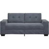 Dvivietė sofa, tamsiai pilka, 180x77x82 cm, aksomas