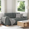 Dvivietė sofa, tamsiai pilka, 180x77x82 cm, audinys