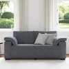 Dvivietė sofa, tamsiai pilka, 180x77x82 cm, aksomas