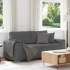 Dvivietė sofa, tamsiai pilka, 180x77x82 cm, velvetas, audinys
