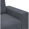 Dvivietė sofa, tamsiai pilka, 180x77x82 cm, aksomas