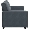Dvivietė sofa, tamsiai pilka, 180x78x84 cm, aksomas