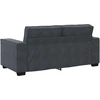 Dvivietė sofa, tamsiai pilka, 180x78x84 cm, aksomas