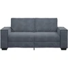 Dvivietė sofa, tamsiai pilka, 180x78x84 cm, aksomas