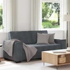 Dvivietė sofa, tamsiai pilka, 180x78x84 cm, aksomas