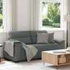 Dvivietė sofa, tamsiai pilka, 180x81x84 cm, audinys