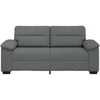 Dvivietė sofa, tamsiai pilka, 180x81x84 cm, audinys