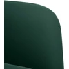 Dvivietė sofa, tamsiai žalia, 109 cm, aksomas