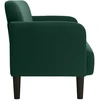 Dvivietė sofa, tamsiai žalia, 109 cm, aksomas
