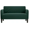 Dvivietė sofa, tamsiai žalia, 109 cm, aksomas