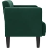 Dvivietė sofa, tamsiai žalia, 111 cm, aksomas