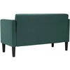 Dvivietė sofa, tamsiai žalia, 111 cm, audinys