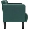 Dvivietė sofa, tamsiai žalia, 111 cm, audinys
