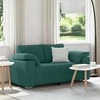 Dvivietė sofa Tamsiai žalia 160 cm audinys