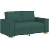Dvivietė sofa, tamsiai žalia, 160x78x84 cm, audinys