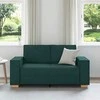 Dvivietė sofa, tamsiai žalia, 160x78x84 cm, audinys