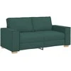 Dvivietė sofa, tamsiai žalia, 180x78x84 cm, audinys