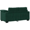 Dvivietė sofa, tamsiai žalia, 160x77x82 cm, aksomas