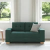 Dvivietė sofa, tamsiai žalia, 160x77x82 cm, audinys