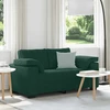 Dvivietė sofa, tamsiai žalia, 160x77x82 cm, aksomas