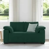 Dvivietė sofa, tamsiai žalia, 160x77x82 cm, aksomas