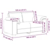 Dvivietė sofa, tamsiai žalia, 160x77x82 cm, aksomas