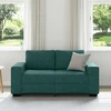 Dvivietė sofa, tamsiai žalia, 160x77x82 cm, audinys