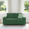 Dvivietė sofa, tamsiai žalia, 160x77x82 cm, velvetas, audinys