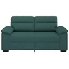 Dvivietė sofa, tamsiai žalia, 160x81x84 cm, audinys