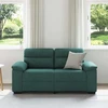 Dvivietė sofa, tamsiai žalia, 160x81x84 cm, audinys