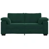 Dvivietė sofa, tamsiai žalia, 180x77x82 cm, aksomas