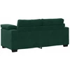 Dvivietė sofa, tamsiai žalia, 180x77x82 cm, aksomas