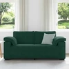 Dvivietė sofa, tamsiai žalia, 180x77x82 cm, aksomas
