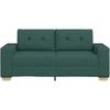 Dvivietė sofa, tamsiai žalia, 180x77x82 cm, audinys