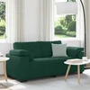 Dvivietė sofa, tamsiai žalia, 180x77x82 cm, aksomas