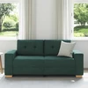 Dvivietė sofa, tamsiai žalia, 180x77x82 cm, audinys