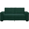 Dvivietė sofa, tamsiai žalia, 180x78x84 cm, aksomas