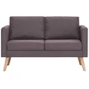 Dvivietė sofa, taupe spalvos, audinys